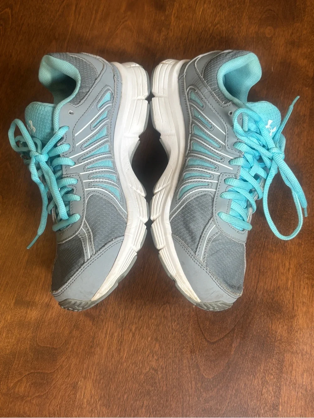 Under Armour Women’s Teal and Gray Athletic Running Shoes